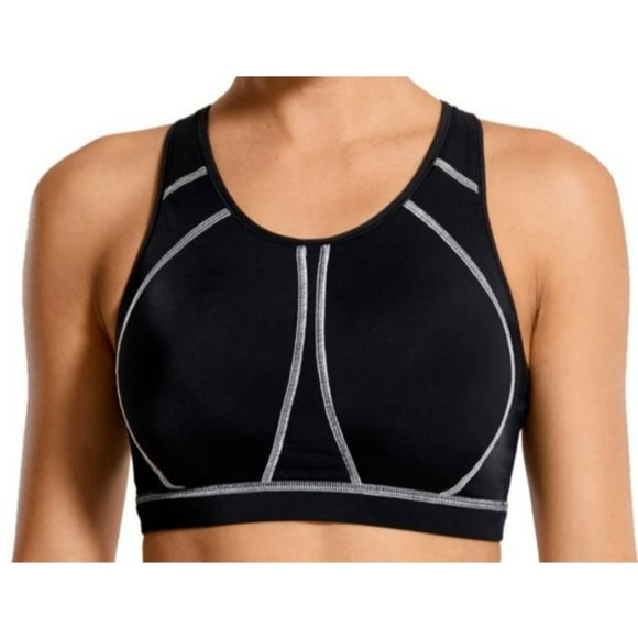 SYROKAN Hoge Hals High Impact Racerback Wirefree Full Coverage Padded